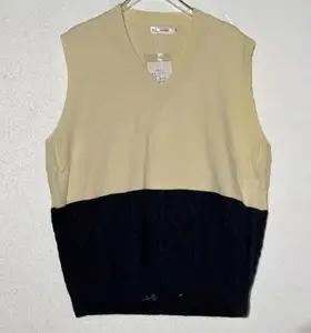 Men Melted Crewneck Sweater Light Blue