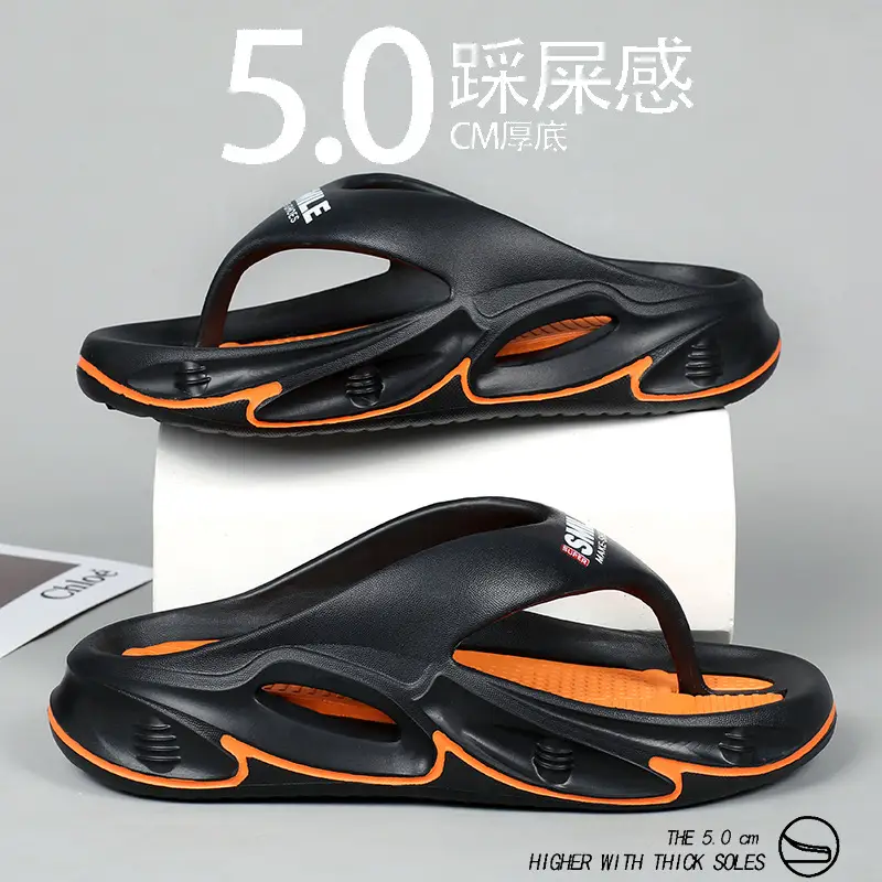 Soft Sole Slippers Men's Summer Outerwear Seaside Beach Sports Sandals Youth Outdoor Trendy Brand Personalized Flip Flops - Image 20