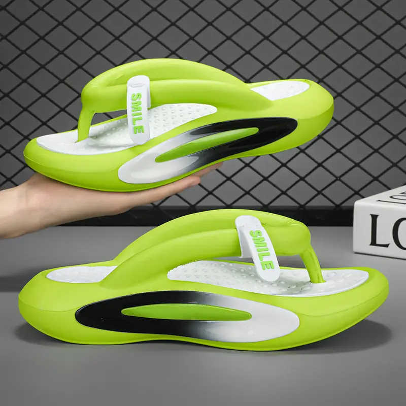 Soft Sole Slippers Men's Summer Outerwear Seaside Beach Sports Sandals Youth Outdoor Trendy Brand Personalized Flip Flops - Image 11