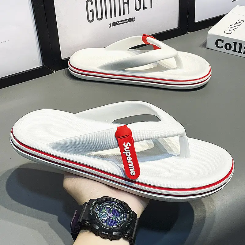 Soft Sole Slippers Men's Summer Outerwear Seaside Beach Sports Sandals Youth Outdoor Trendy Brand Personalized Flip Flops - Image 13