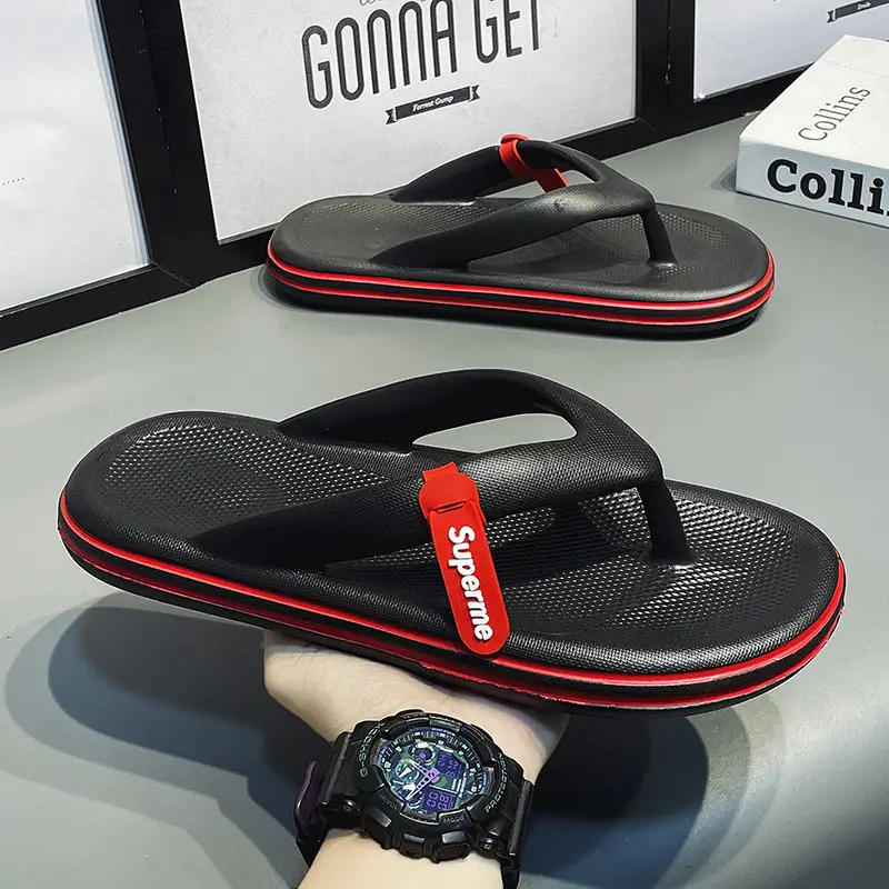Soft Sole Slippers Men's Summer Outerwear Seaside Beach Sports Sandals Youth Outdoor Trendy Brand Personalized Flip Flops - Image 14