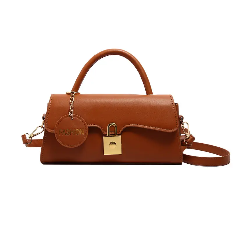 Black PU Shoulder Crossbody Bag with Hardware - Image 9
