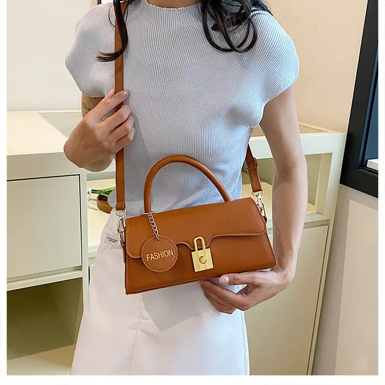 Black PU Shoulder Crossbody Bag with Hardware — feature 25