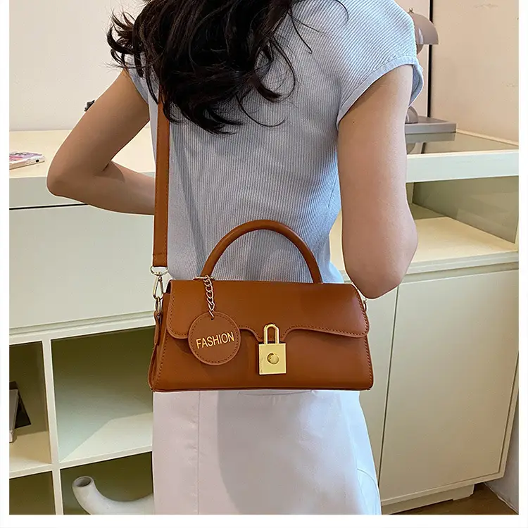 Black PU Shoulder Crossbody Bag with Hardware — feature 26