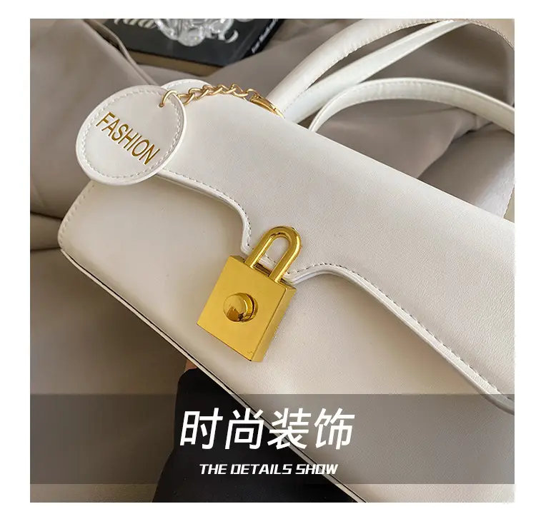 Black PU Shoulder Crossbody Bag with Hardware — feature 7