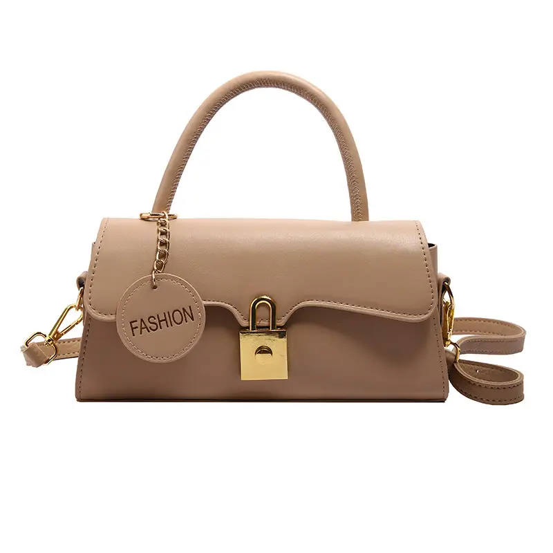 Black PU Shoulder Crossbody Bag with Hardware - Image 3
