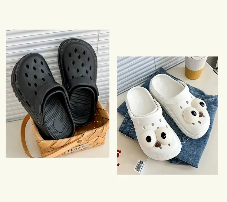 Women Black Croc Sandals Summer 2024 — feature 11