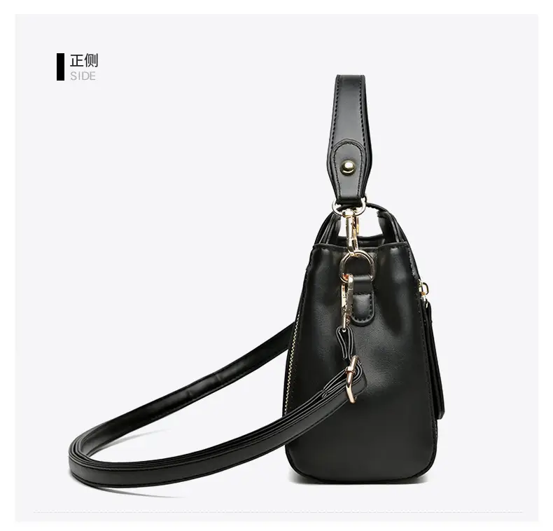Women's Grey Suede Shoulder Crossbody Bag with Adjustable Strap — feature 21