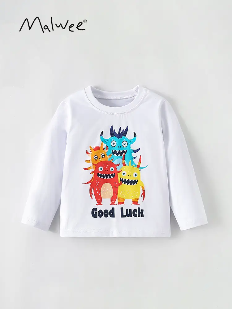Mawlee Boys Long Sleeve T-Shirt Good Luck Dragon Print - Image 7