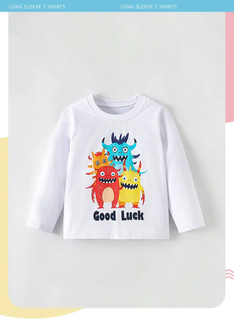 Mawlee Boys Long Sleeve T-Shirt Good Luck Dragon Print — feature 2