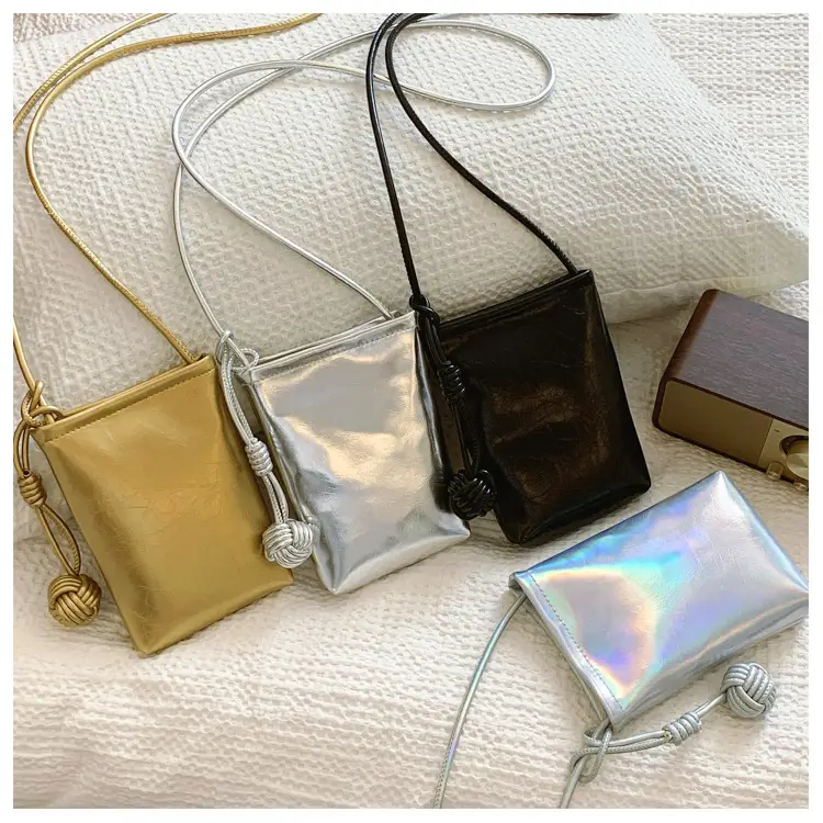 Silver Holographic Crossbody Phone Bag for Women — feature 21