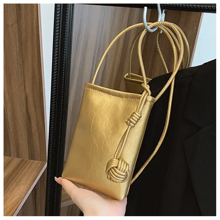 Silver Holographic Crossbody Phone Bag for Women - Image 3