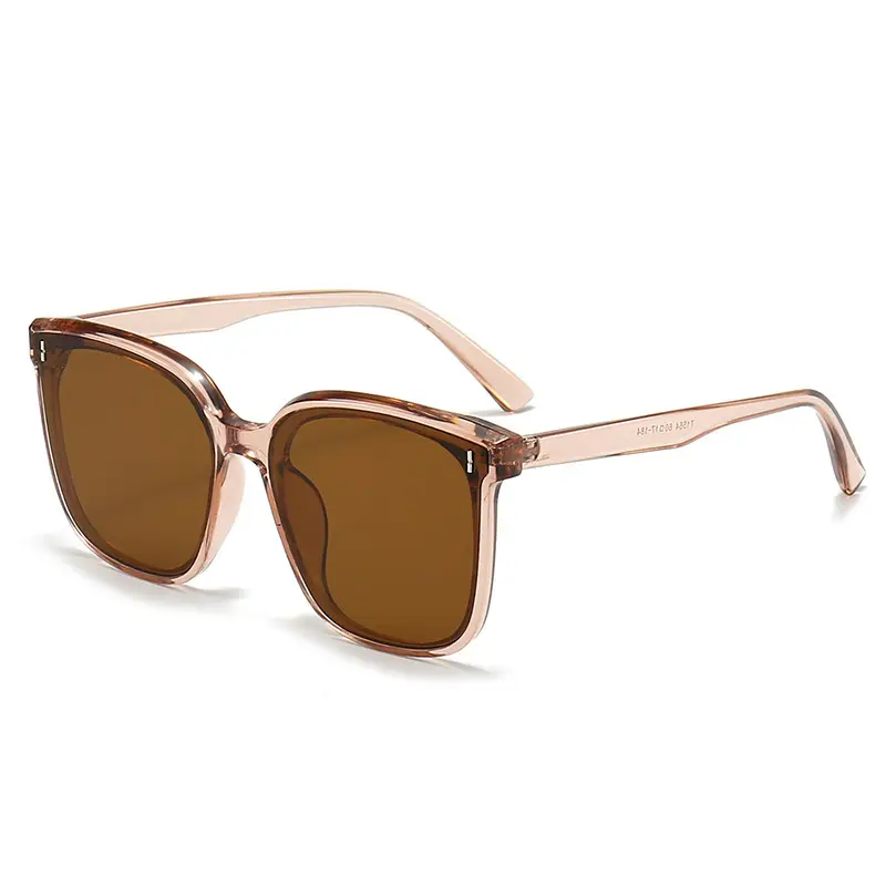 Rose Gold Sunglasses with Brown Tinted Lens - Image 4