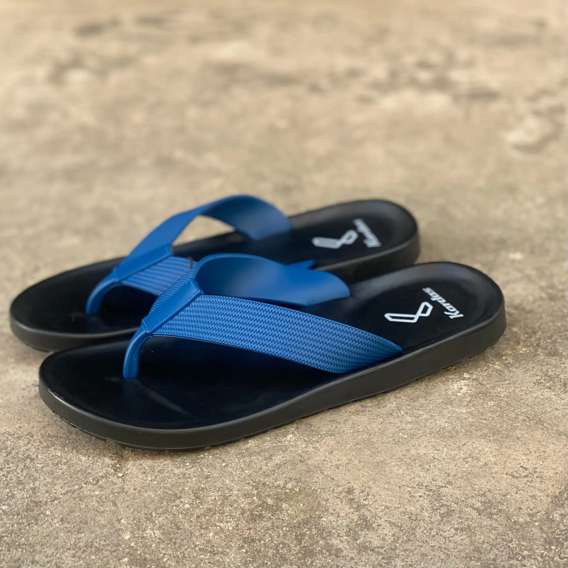 Thailand Imported KARDAS Rubber Flip-Flops Black β feature 10
