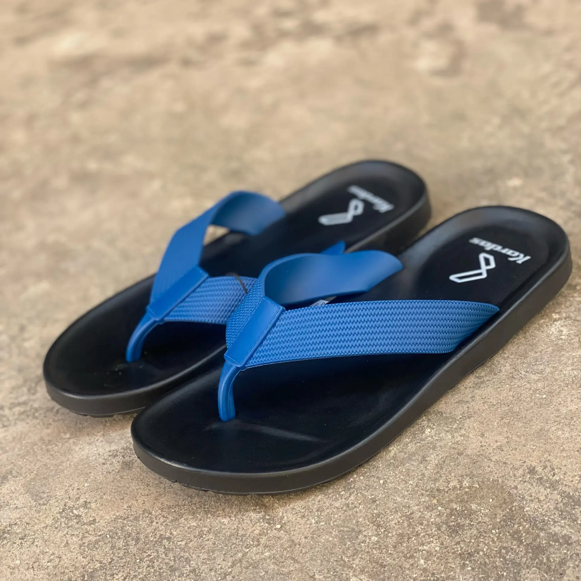 Thailand Imported KARDAS Rubber Flip-Flops Black - Image 4