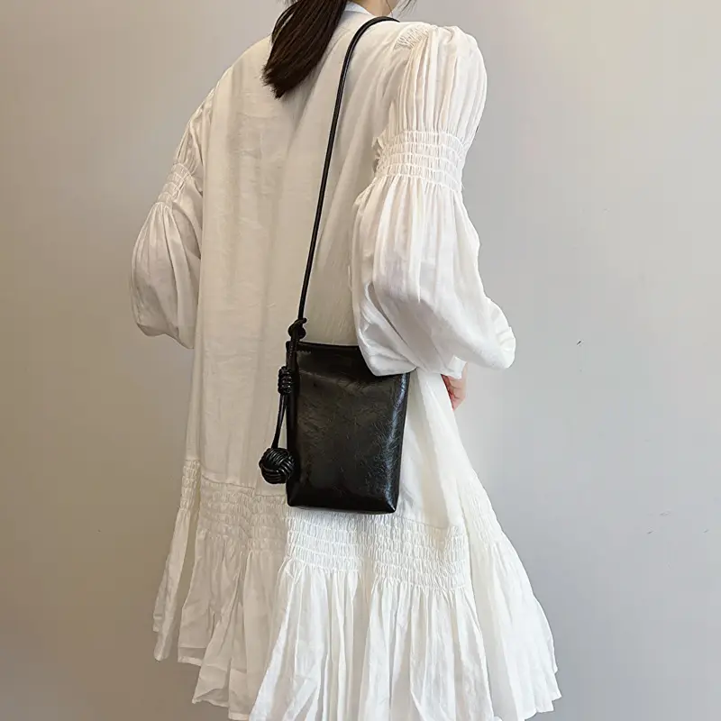 Women's Holographic Shoulder Crossbody Bag with Tassel - Image 8