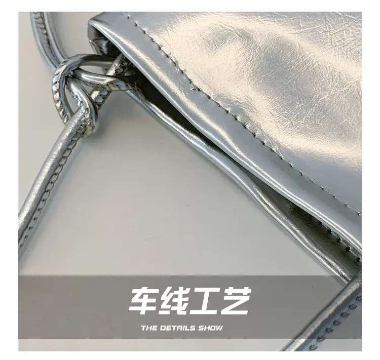 Women's Holographic Shoulder Crossbody Bag with Tassel — feature 4