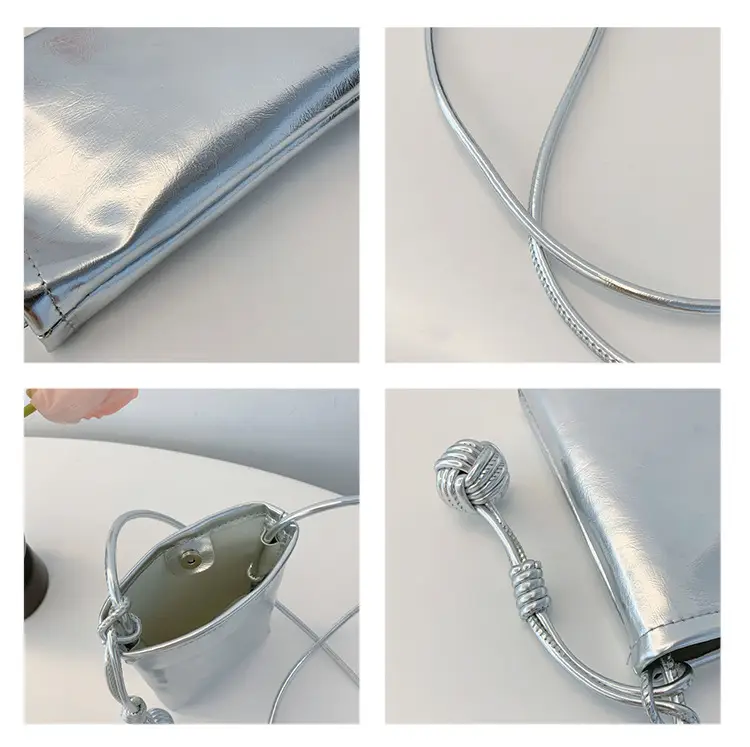 Women's Holographic Shoulder Crossbody Bag with Tassel — feature 8