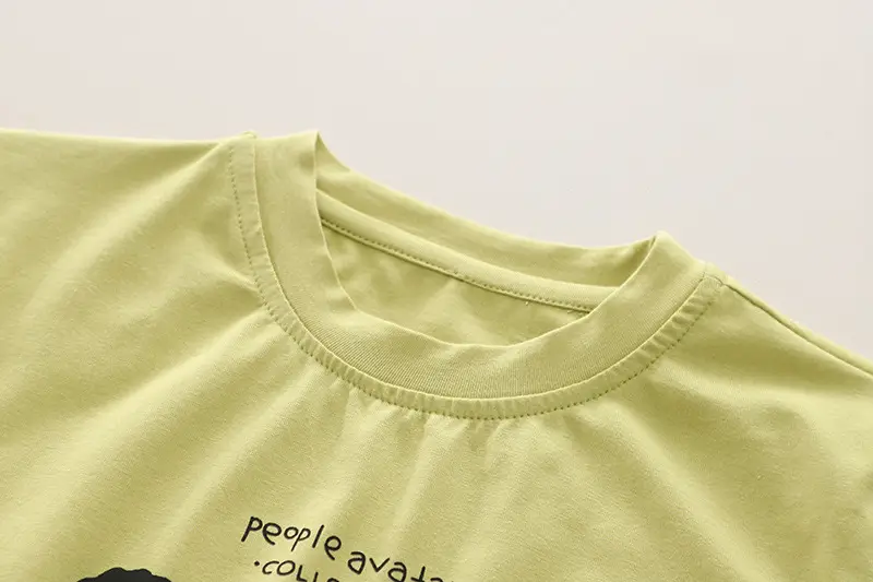 Boys Cotton T-Shirt Shorts Set Green Short Sleeve Summer 2024 — feature 5