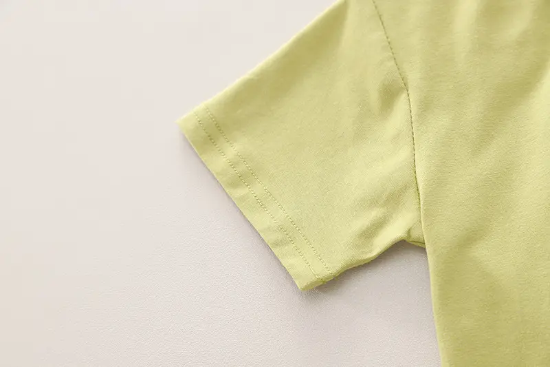 Boys Cotton T-Shirt Shorts Set Green Short Sleeve Summer 2024 — feature 6