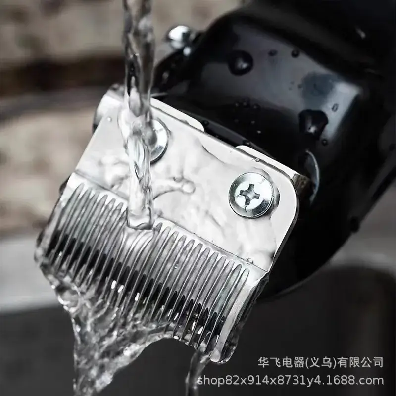 Professional Electric Hair Clipper with Oil, Blades & Accessories - Image 4