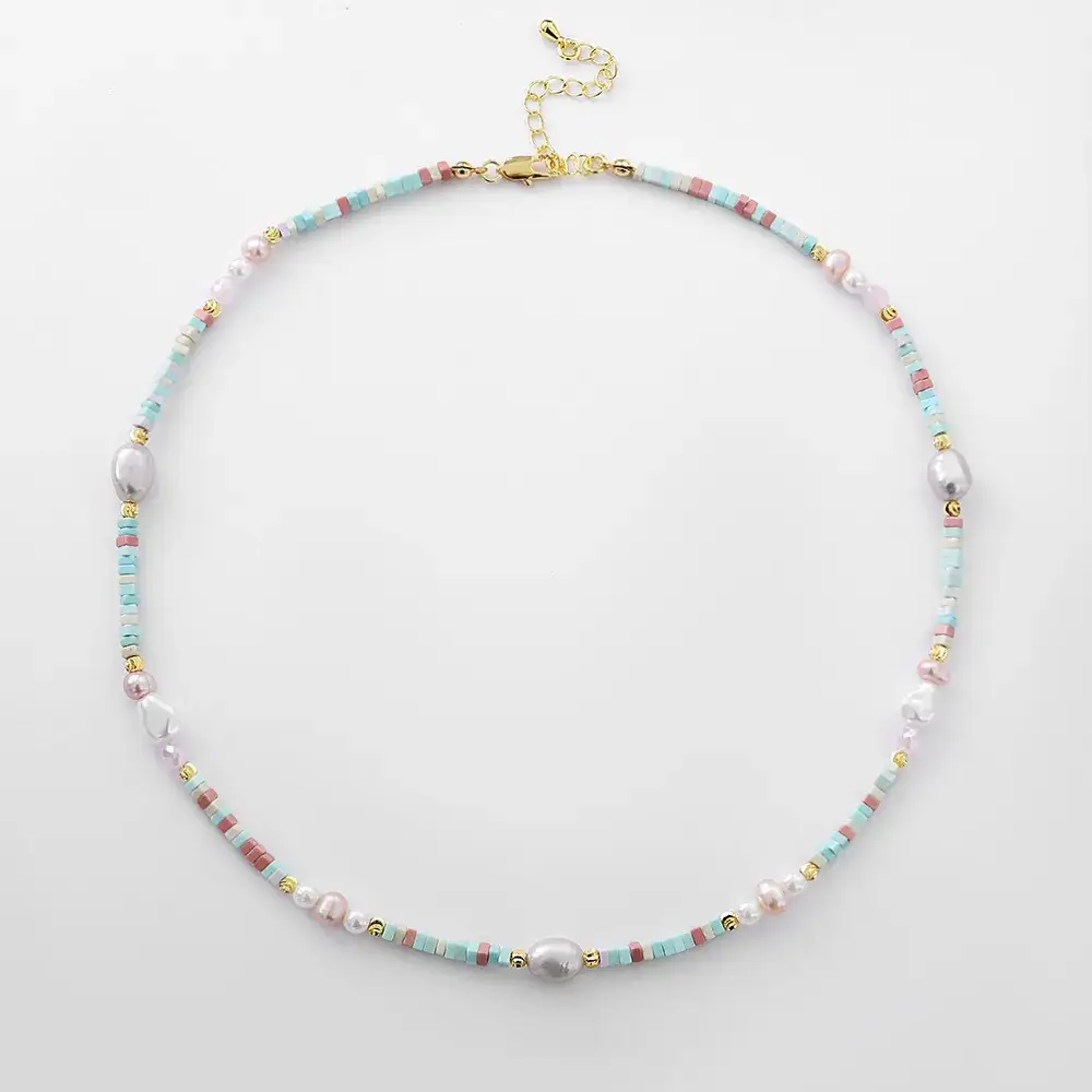 Cross-Border Colorful Pearl Clavicle Necklace - Image 7