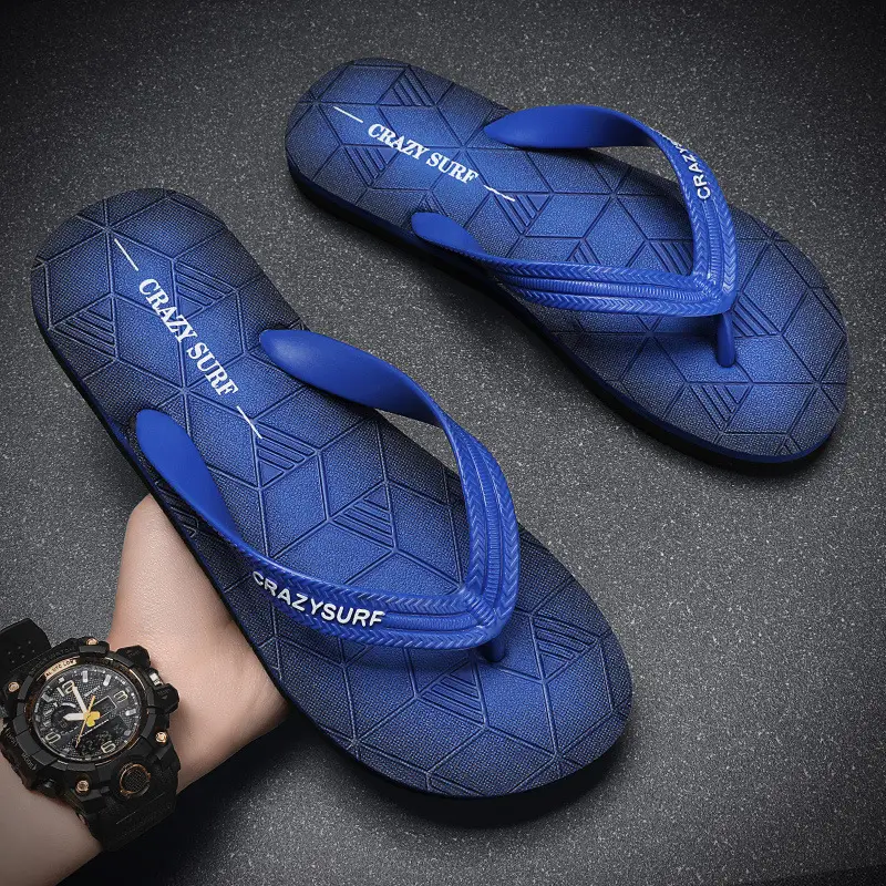 Flip-flops Men's Summer Outer Wear Sports and Leisure Slippers Men's Outdoor Non-slip Wear-resistant Flip-flops Vietnamese Beach Shoes
