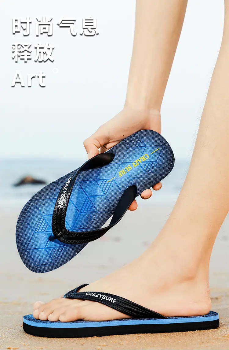 Flip-flops Men's Summer Outer Wear Sports and Leisure Slippers Men's Outdoor Non-slip Wear-resistant Flip-flops Vietnamese Beach Shoes — feature 10