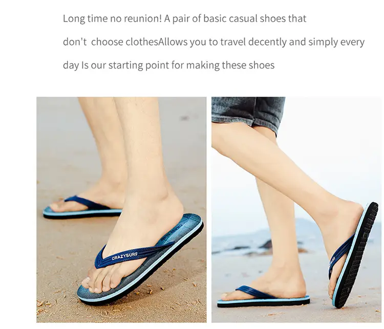 Flip-flops Men's Summer Outer Wear Sports and Leisure Slippers Men's Outdoor Non-slip Wear-resistant Flip-flops Vietnamese Beach Shoes — feature 17