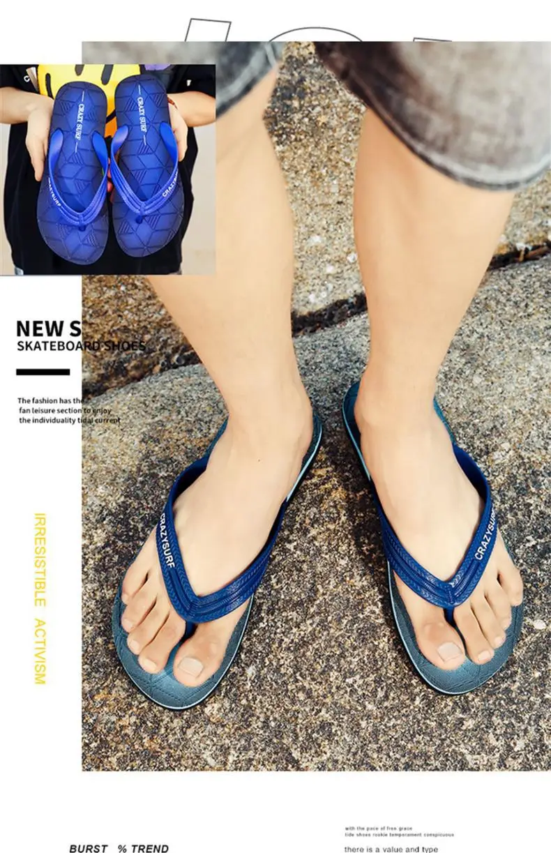 Flip-flops Men's Summer Outer Wear Sports and Leisure Slippers Men's Outdoor Non-slip Wear-resistant Flip-flops Vietnamese Beach Shoes — feature 6