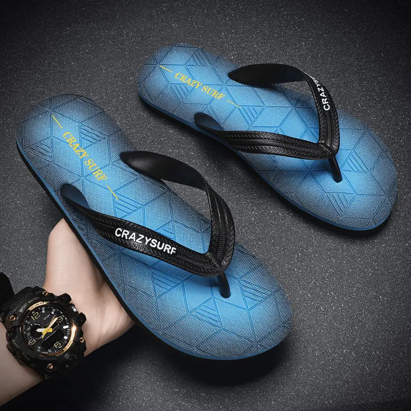 Flip-flops Men's Summer Outer Wear Sports and Leisure Slippers Men's Outdoor Non-slip Wear-resistant Flip-flops Vietnamese Beach Shoes