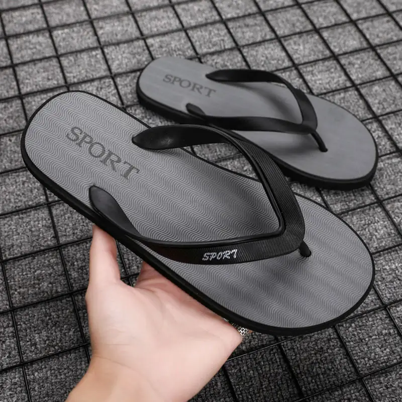 Flip-flops Men's Summer Outer Wear Sports and Leisure Slippers Men's Outdoor Non-slip Wear-resistant Flip-flops Vietnamese Beach Shoes