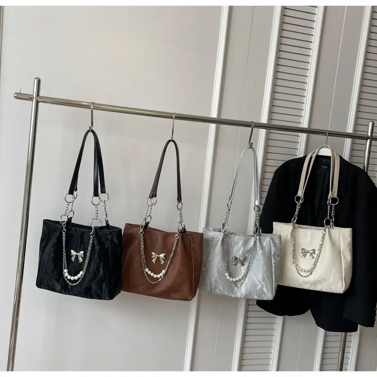 Brown Leather Chain Tote Bag for Women 2024 — feature 15