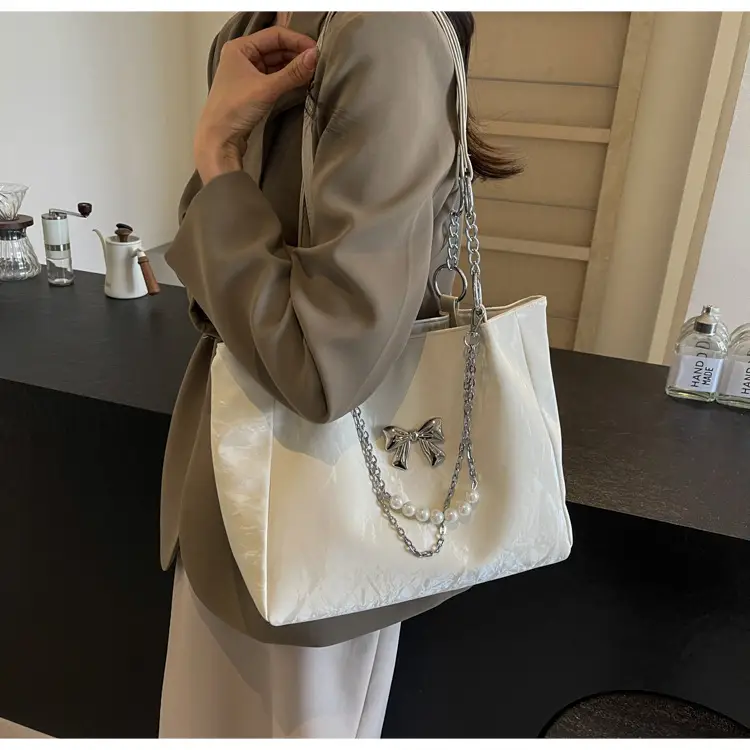 Brown Leather Chain Tote Bag for Women 2024 — feature 20