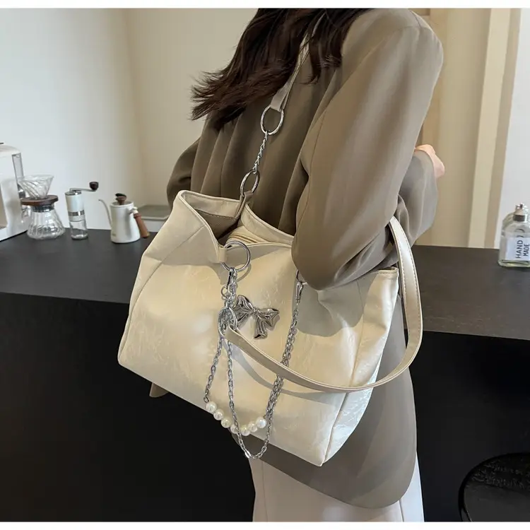 Brown Leather Chain Tote Bag for Women 2024 — feature 22