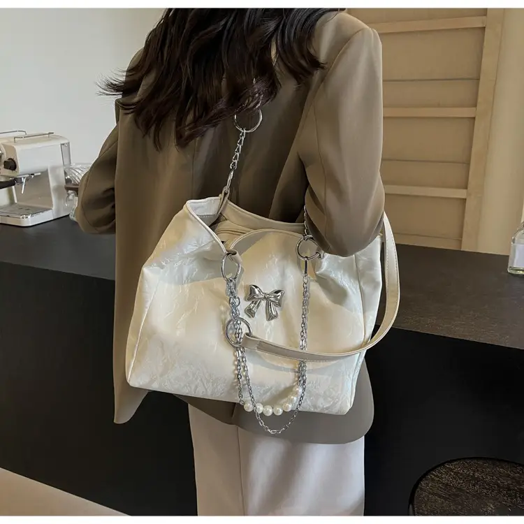 Brown Leather Chain Tote Bag for Women 2024 — feature 23