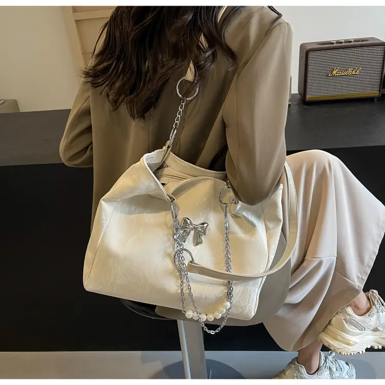 Brown Leather Chain Tote Bag for Women 2024 — feature 24