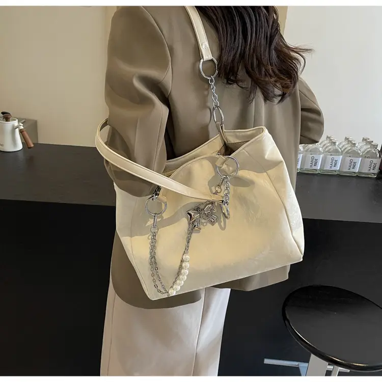 Brown Leather Chain Tote Bag for Women 2024 — feature 25
