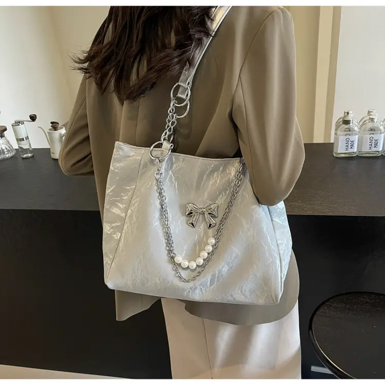 Brown Leather Chain Tote Bag for Women 2024 — feature 27