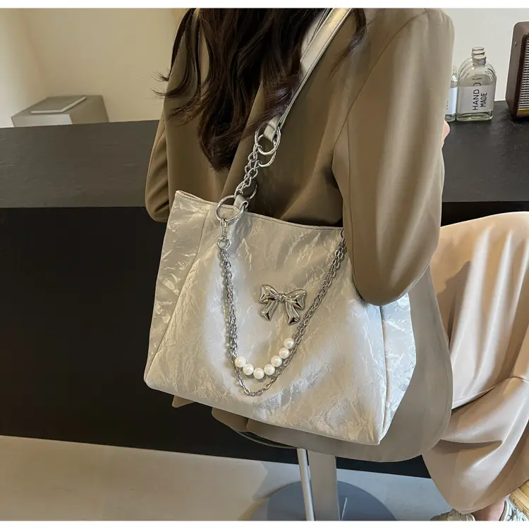 Brown Leather Chain Tote Bag for Women 2024 — feature 28