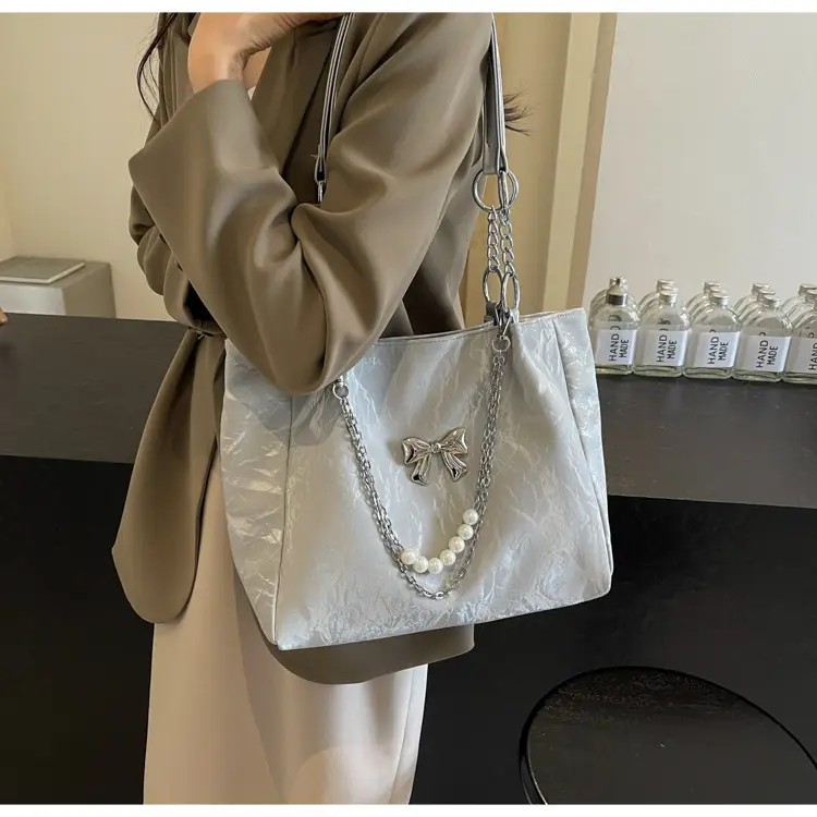 Brown Leather Chain Tote Bag for Women 2024 — feature 29