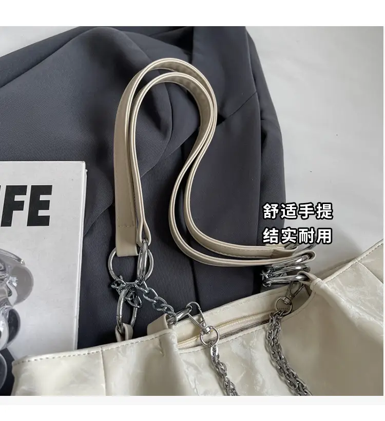 Brown Leather Chain Tote Bag for Women 2024 — feature 6