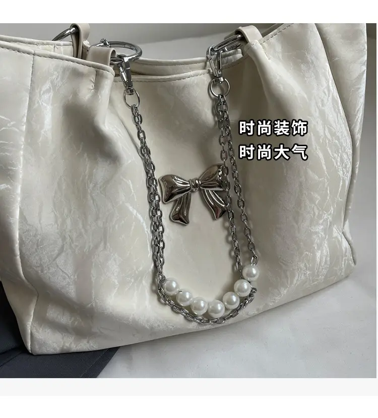 Brown Leather Chain Tote Bag for Women 2024 — feature 8