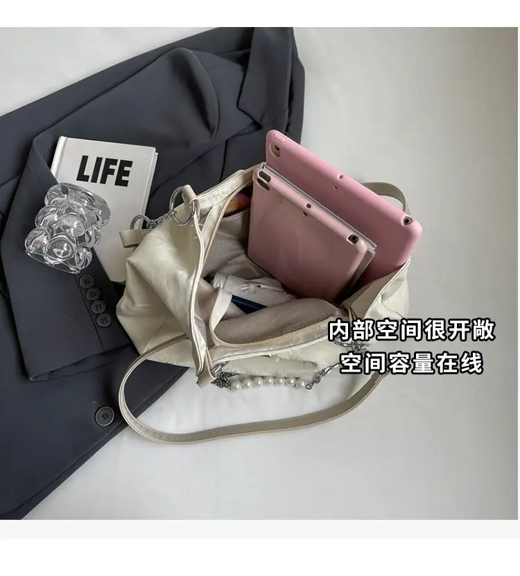 Brown Leather Chain Tote Bag for Women 2024 — feature 9