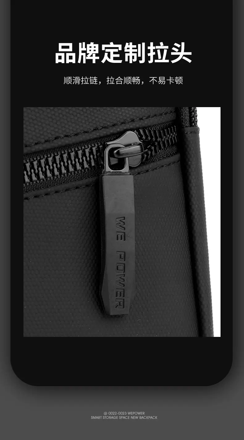 Men's Grey Nylon Crossbody Bag Lightweight Messenger — feature 11
