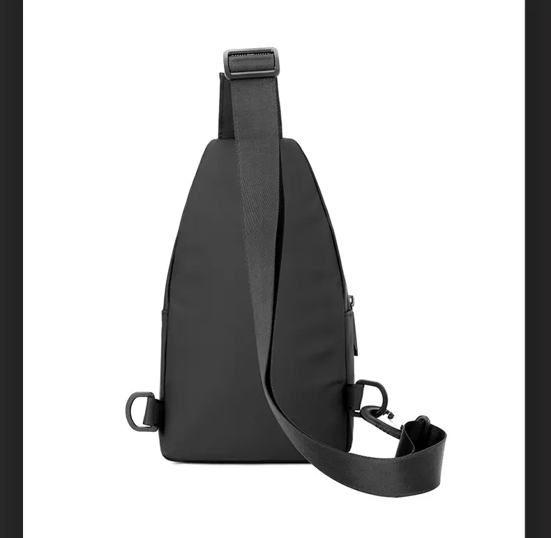 Men's Grey Nylon Crossbody Bag Lightweight Messenger — feature 27