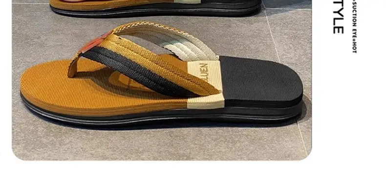 Flip-flops for Men 2024 New Summer Non-slip Soft Bottom Soft Sole Flip-flops Sandals Outdoor Leisure Cantonese Sandals — feature 16