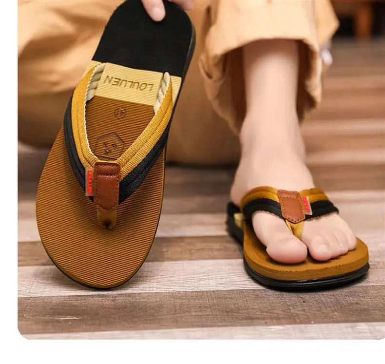 Flip-flops for Men 2024 New Summer Non-slip Soft Bottom Soft Sole Flip-flops Sandals Outdoor Leisure Cantonese Sandals — feature 18