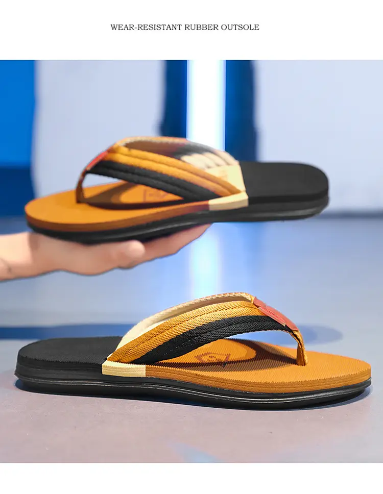 Flip-flops for Men 2024 New Summer Non-slip Soft Bottom Soft Sole Flip-flops Sandals Outdoor Leisure Cantonese Sandals — feature 19