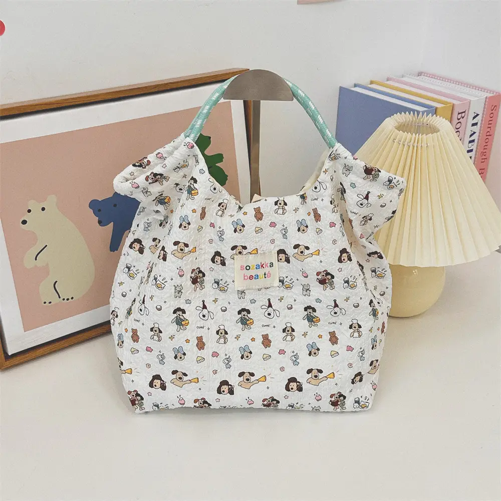 Women's Pink Cartoon Handbag for Work
